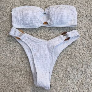 SHEIN white bikini size S